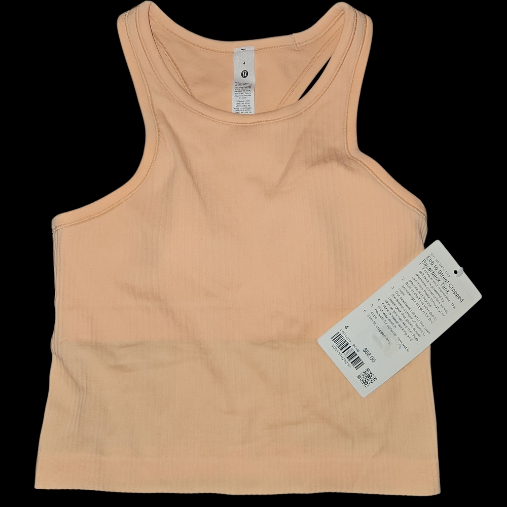 Lululemon Ebb To Street Cropped Racerback Tank - PCHB